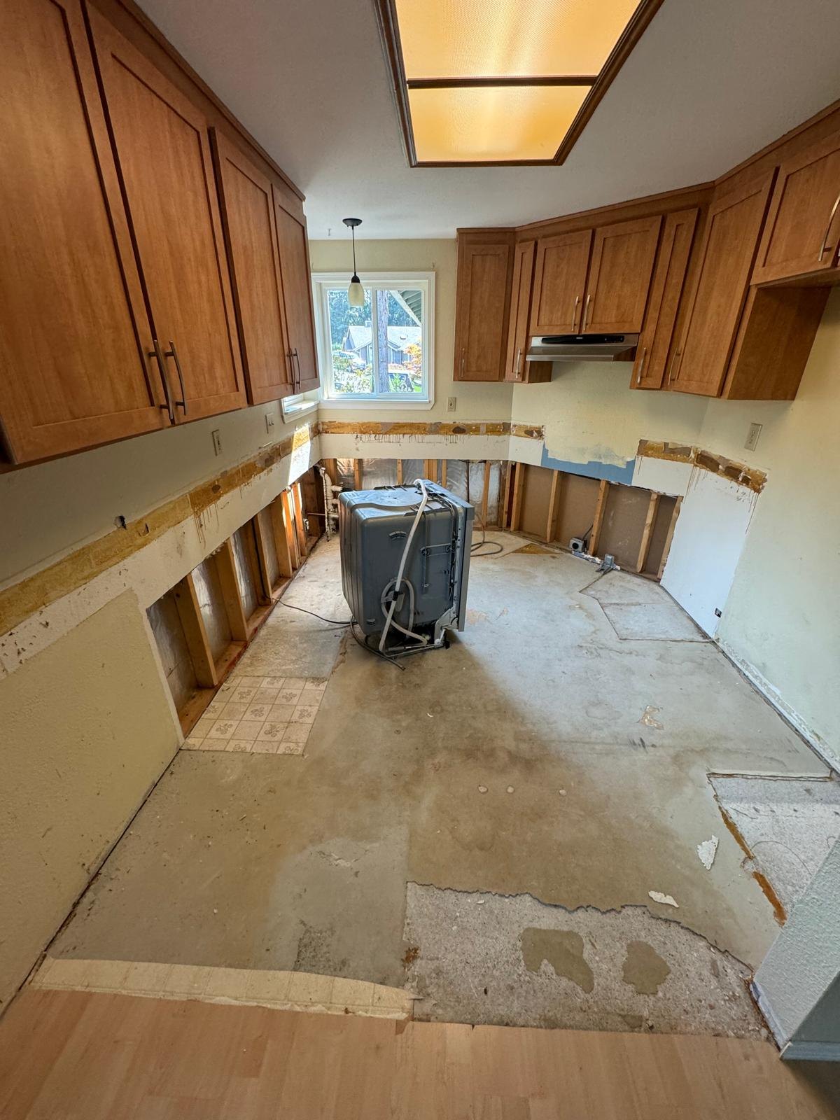 Before / earlier stage: White Shaker Kitchen Remodeling, Gravesend, Brooklyn