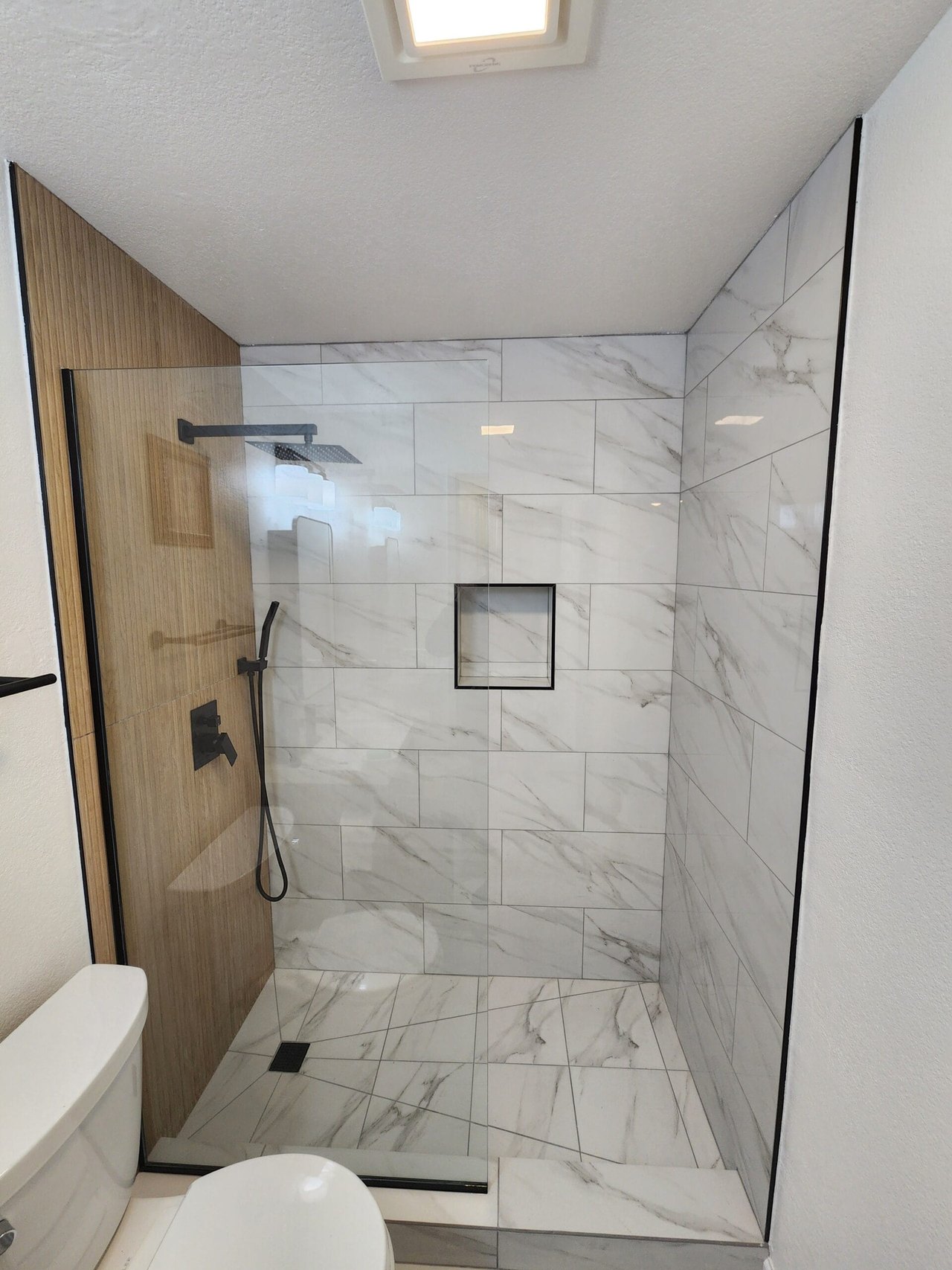 After: Tub-to-Shower Bathroom Remodel, Dyker Heights, Brooklyn