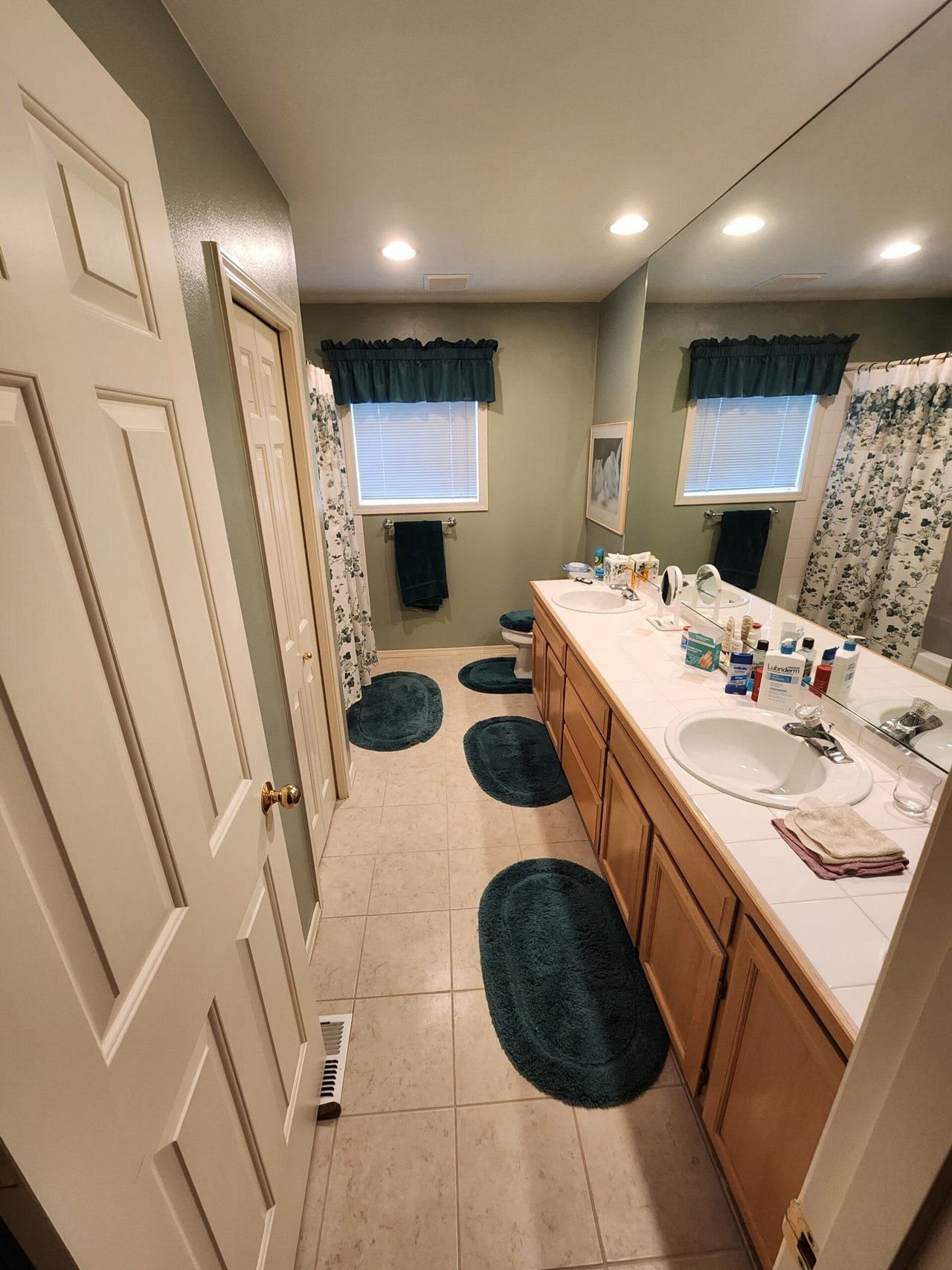 Before / earlier stage: Double-Vanity Bathroom Remodeling, Bensonhurst, Brooklyn